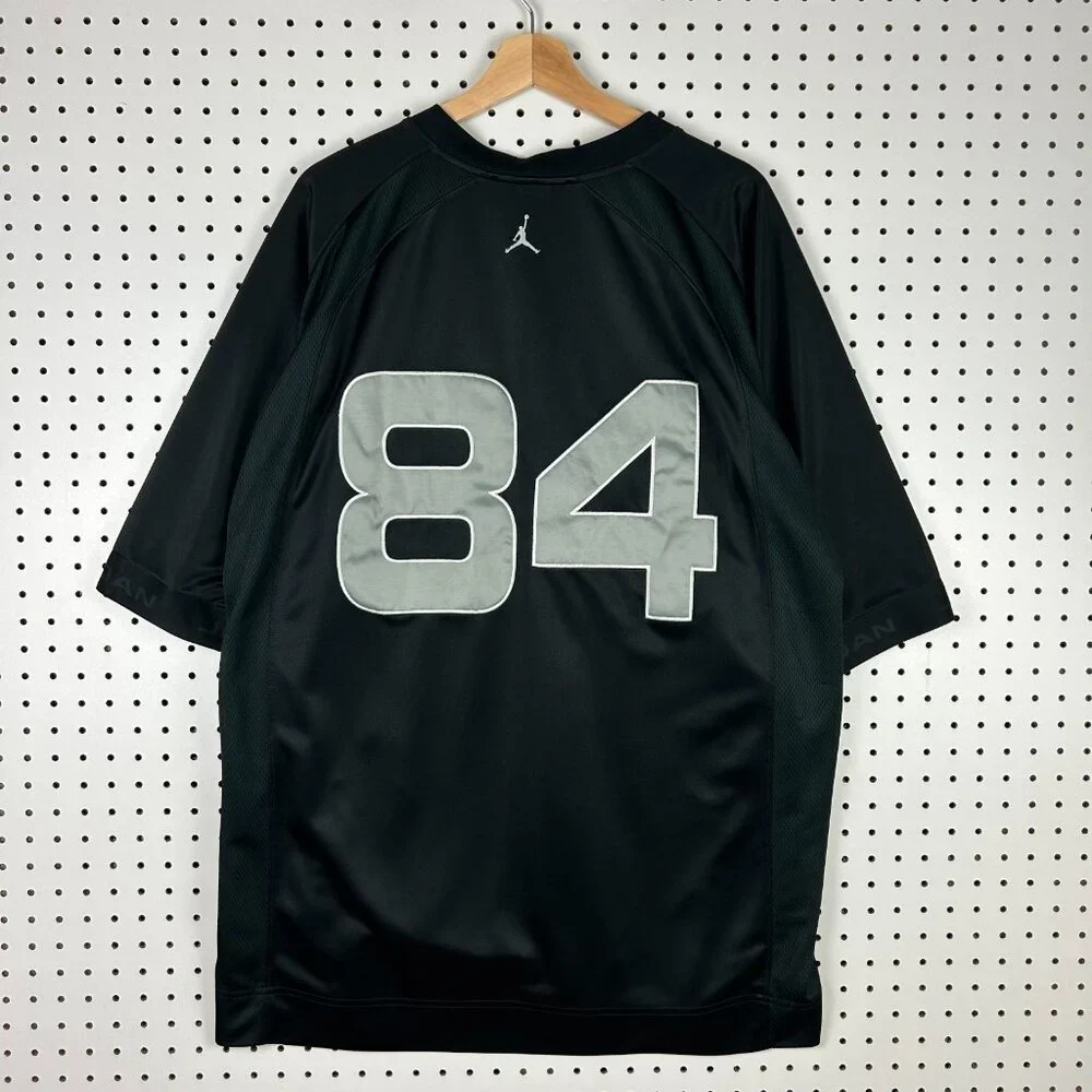 Air Jordan Streetwear Jersey Size XL Football #84 Stitched y2K 90s Hip Hop Baggy